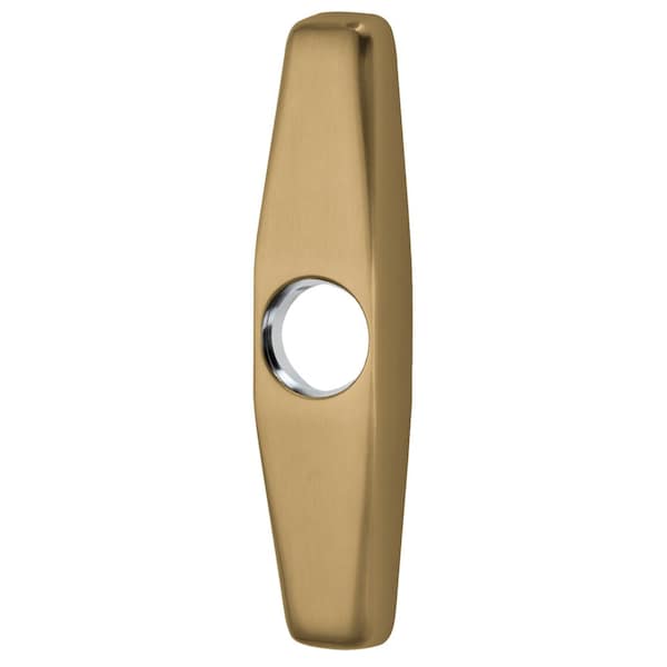 Night Latch Trim, Less Pull, Satin Brass Finish